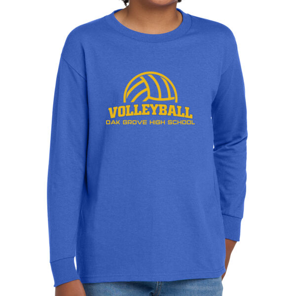 Oak Grove Volleyball Youth Heavy Cotton 100% Cotton Long Sleeve T Shirt Thumbnail