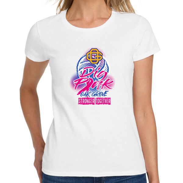 Oak Grove Volleyball Ladies Heavy Cotton 100% Cotton T Shirt Thumbnail