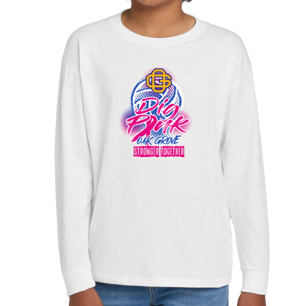 Oak Grove Volleyball Youth Heavy Cotton 100% Cotton Long Sleeve T Shirt Thumbnail