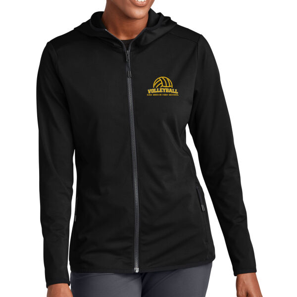 Oak Grove Volleyball Ladies Circuit Hooded Full Zip Thumbnail